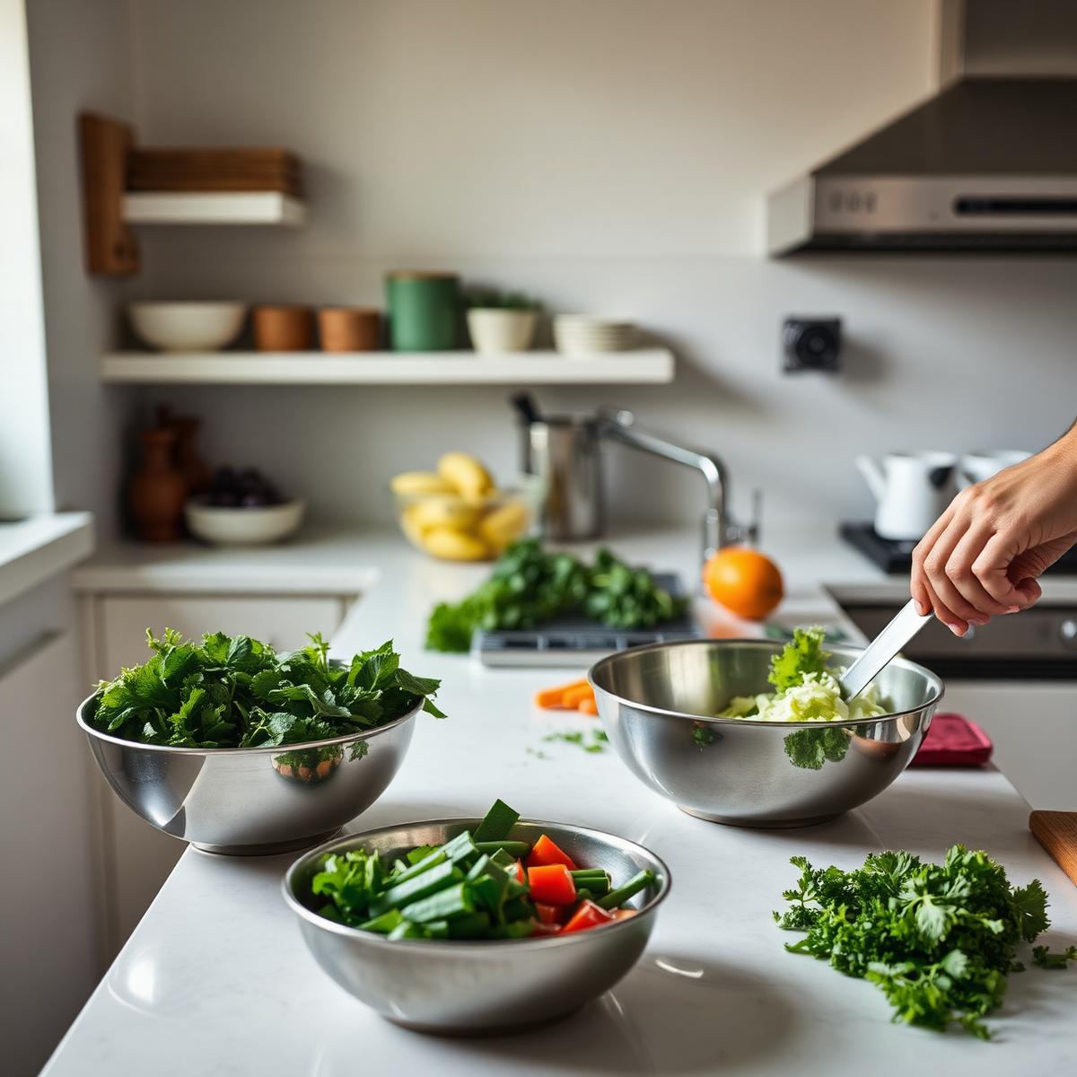 Inside the Foi's Kitchen prep area